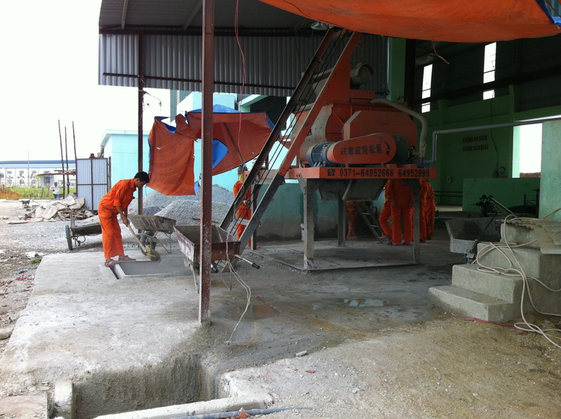 May trộn bê tông liên hợp