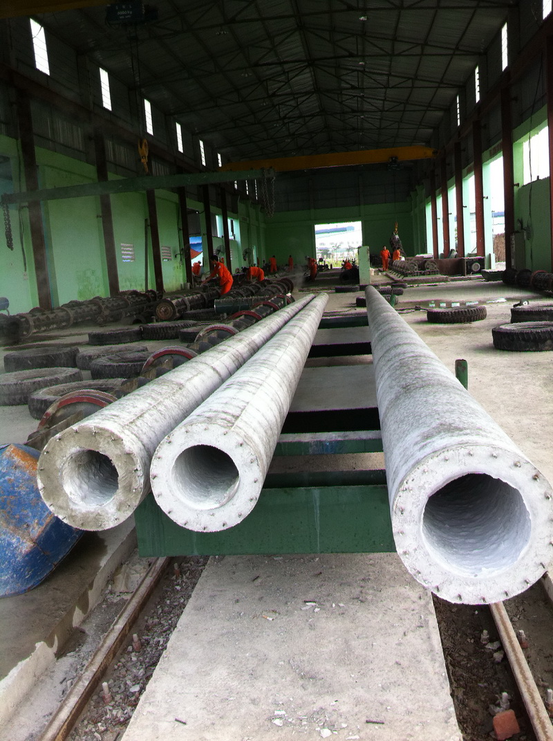 Cột điện ly tâm thành phẩm