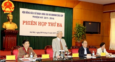 Hội đồng bầu cử Trung ương họp phiên thứ ba